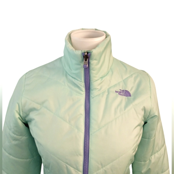 The North Face Puffer Jacket Green Lightweight Coat Women's XS - Picture 2 of 11